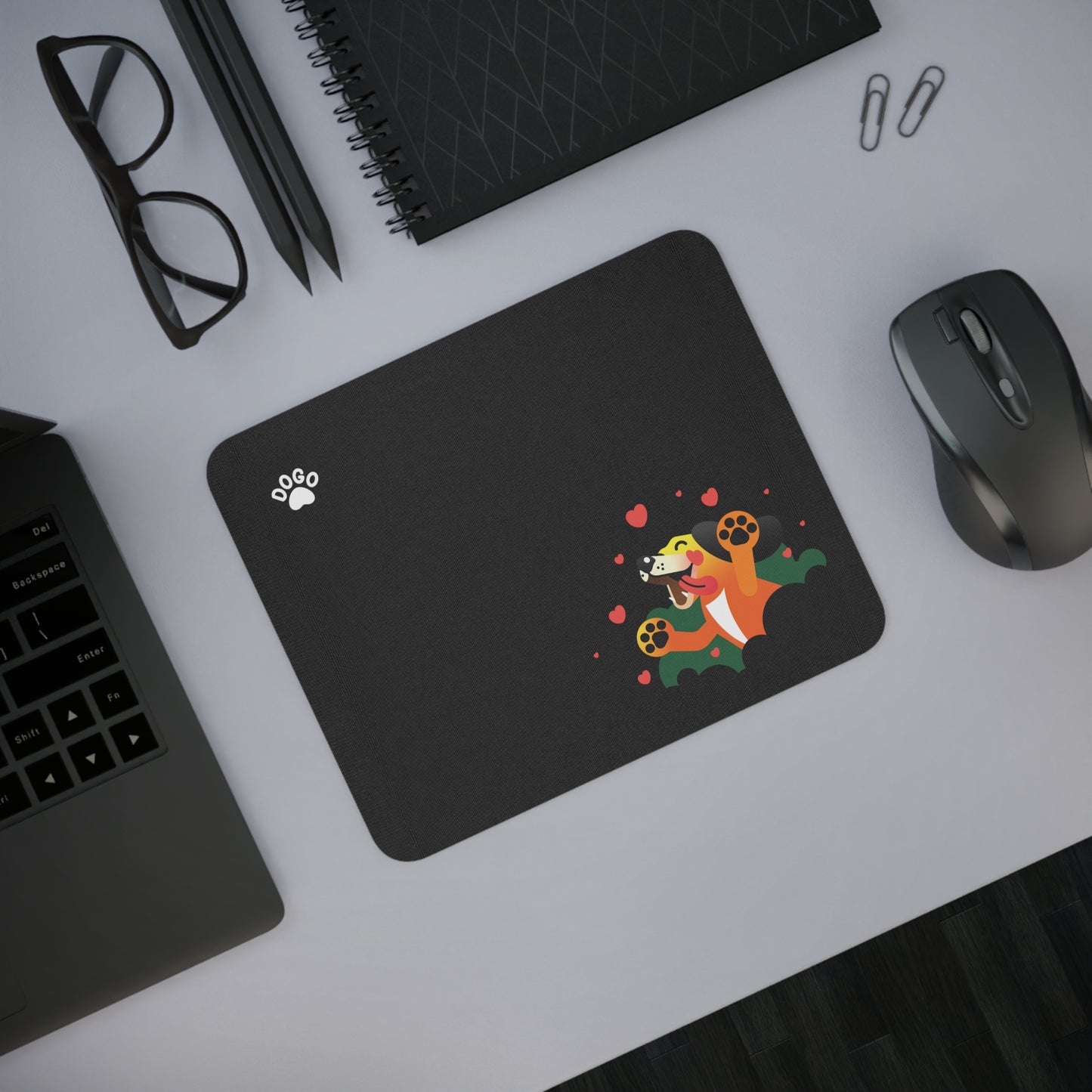 Black Dogo App Mousepad