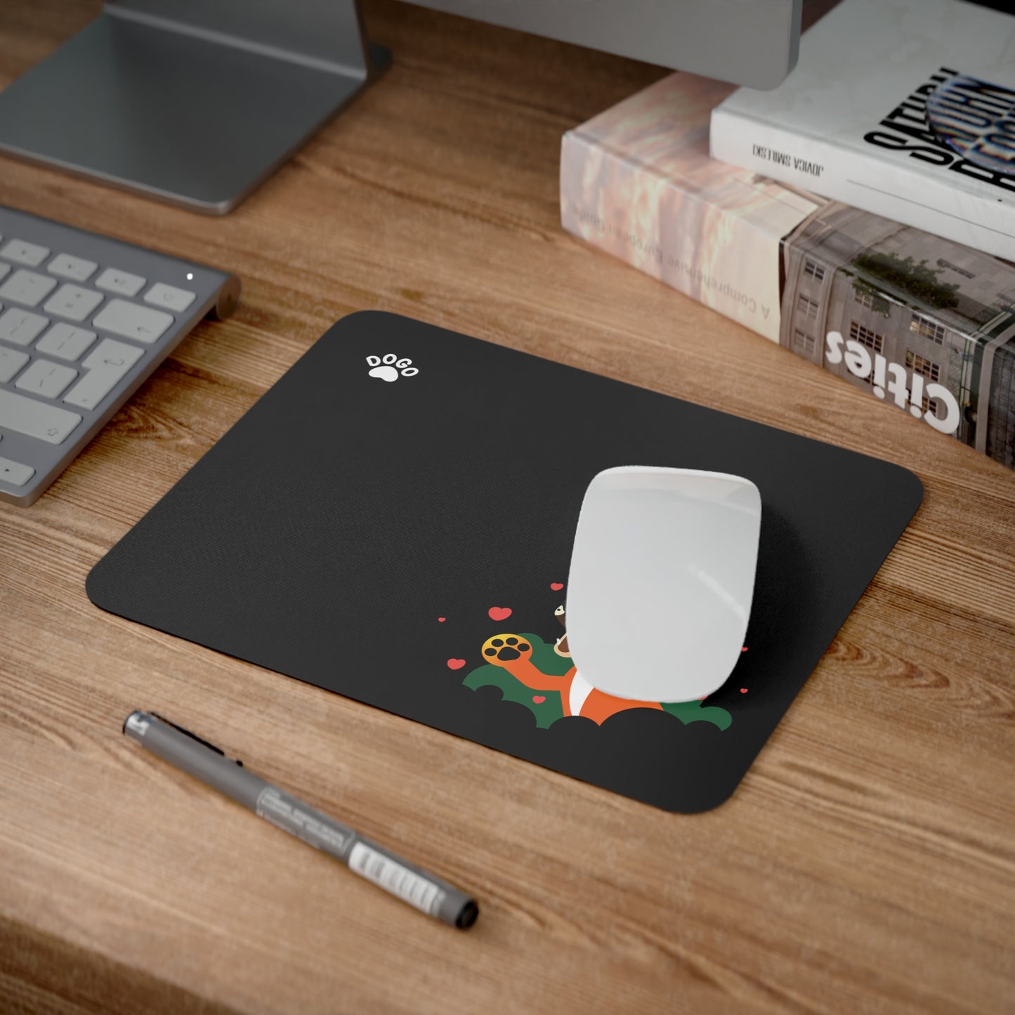 Black Dogo App Mousepad