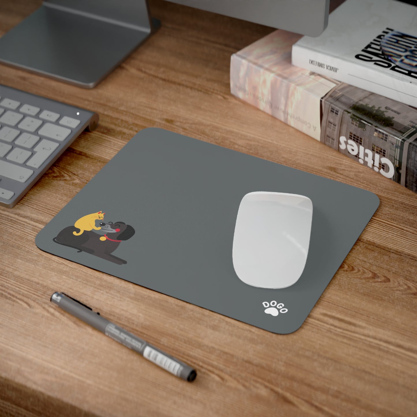 Grey Dogo App Mousepad