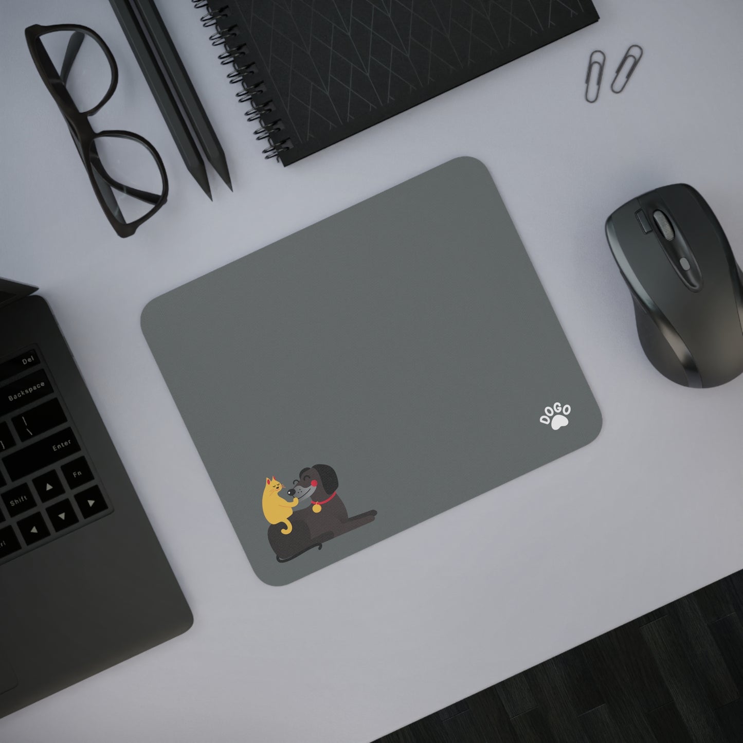 Grey Dogo App Mousepad